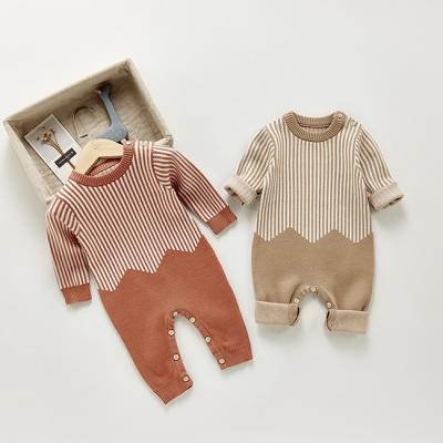 China 95% Cotton Autumn Baby Knitted Romper Romper Wool Overalls Long Infant&Toddler Sweater Long Sleeve Baby Rompers Outfit Baby Romper for sale