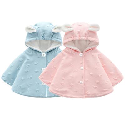 China Baby Colorful Soft Warm Fleece Cap Cute Ear Pilling Designs Infant Toddler Baby Clothing Coat for sale