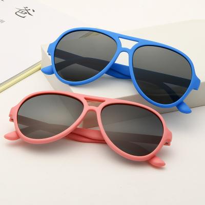 China Fashion Sunglasses Silicone Kids Flexible Sunglasses Uv400 Polarized Glasses Child Baby Eyewear Kids Sunglasses Fashion Glasses for sale