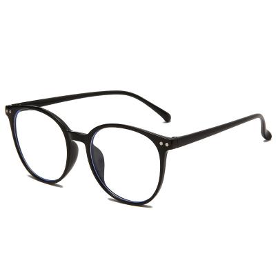 China 2022 Retro Oval Trends Office Anti Light Game Size Men's Glasses Blue Blocking Frame Blue Oversized Women's Computer Glasses Big for sale