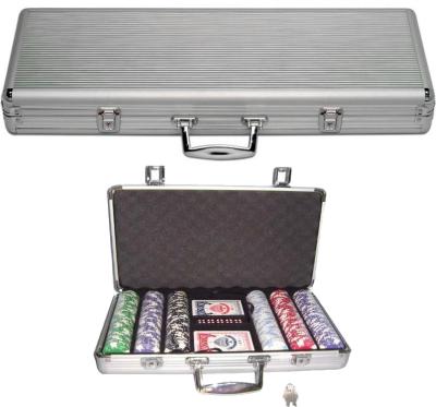 China Aluminum Poker Chip Case 300 Casino Case Set D-596 for sale