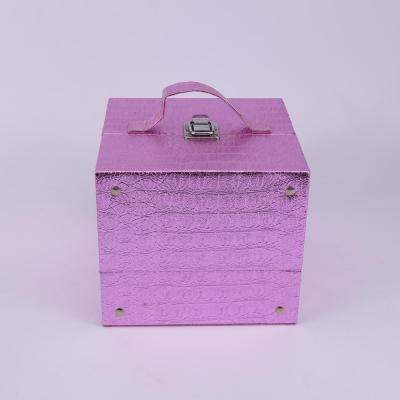 China Fashionable Professional Cosmetic Storage Boxes Barber Makeup Trolley Case for sale