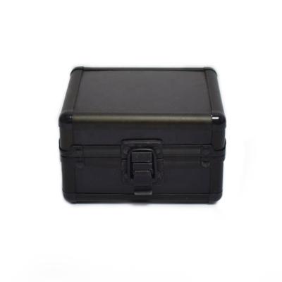 China Black Aluminum Cosmetics Convenience Watch Boxes Supplier / Customize Logo for sale