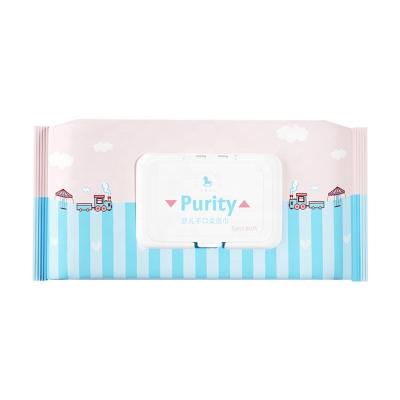 China Baby Care Cleansing OEM/ODM Factory Price Cheap Baby Wet Wipes Hand and Lip Cleansing PH Neutral for sale