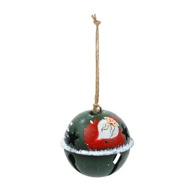 China Metal Make Colorful Wholesale Christmas Tree Hanging Decorative Rings Christmas Metal Hanging Balls for sale