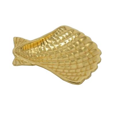 China Simple Shell Shape Trinket. gold metal trinket box for sale