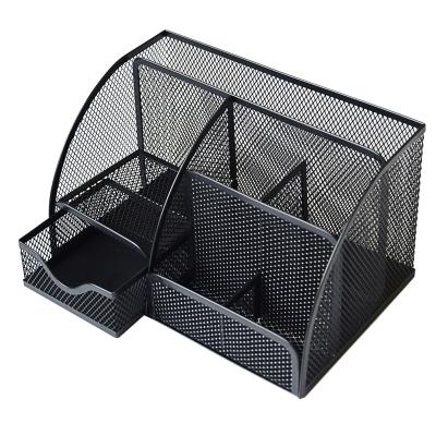 China Make Office Desktop Organizer Desk Organizer Places Pens and Files Metal Basket Organizers for sale