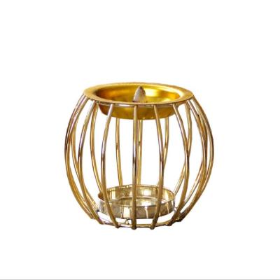 China Home Decor Metal Candle Holder Retro Metal Incense Incense Handmade Wedding Household Metal Products for sale