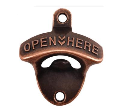 China Wall Mounted Wall Mounted Bottle Opener in Antique Colors for sale