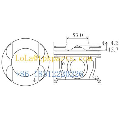 China Piston J3 Ring Set Liner Sleeve 97.1 mm Kit Set 23410-4X950/1/2/3 Engine Spare Parts Pin Bushing for sale