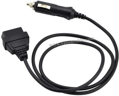 China Female OBD2 Plug To Car Cigarette Lighter Cable Adapterfor Vehicle ECU Backup Power Supply Cable Car Memory Except Any 12V DC YS-OBDF-CL for sale