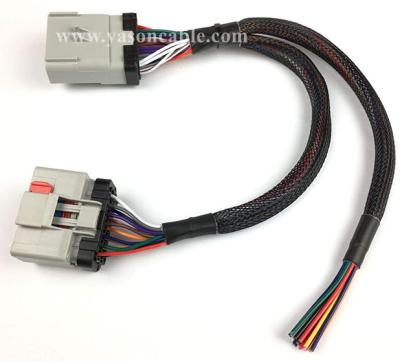 China YPP 14 Way RP-1226 Male To Female To Open End Cable For Truck ELD YS-RP1226-E006 for sale