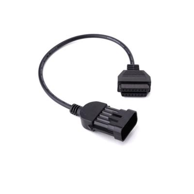 China OBD2 Cable OBD2 To Opel 10pin Adapter Price Opel 10pin To J1962f for sale