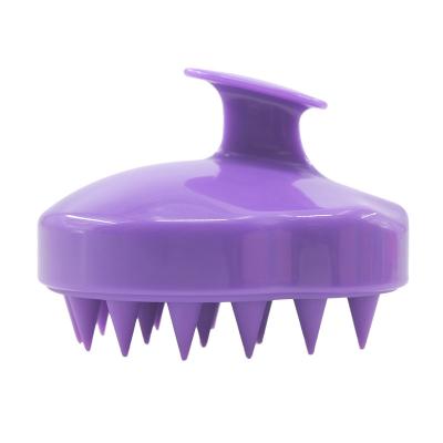 China Bath Silicone Hair Massager Brush Head Scalp Massager Handheld Shampoo Brush For Relax Scalp for sale