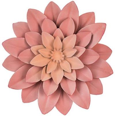 China Custom Succulent Metal Wall Hanging Garden Metal Wall Flower Oniya Decorative Iron Pink Green Size And Color For Home for sale