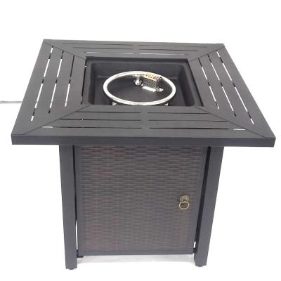 China The Oniya Pit Table Outdoor Propane Heater Table Metal 28IN Fireplace Backyard Gas Fire for sale