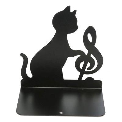 China Oniya Colorful Office Anime Art Book Ends Holder Metal Cat Animal Bookends For Study Non-Slip Piece for sale