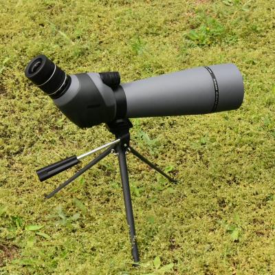 China Outdoor ED Waterproof Spotting Scope with ED Lens and Two Focus Wheels Zoom 20-60x80 for sale