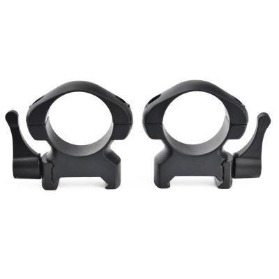 China 25.4mm Diameter Steel Quick Release Scope Mount Ring Bracket for Medium to Low Profile for sale