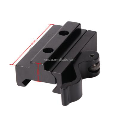 China All-metal Riser Mount Adapter for 21mm to 11mm Clamp Bracket in Black Aluminium Alloy for sale