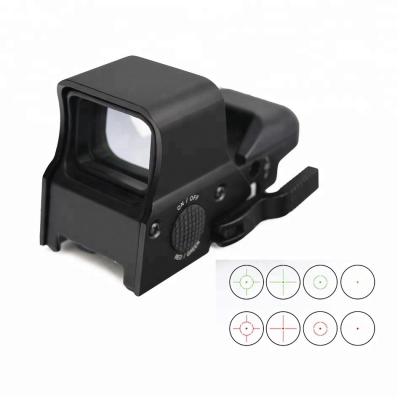 China Easy Mounting 63mm x 53mm Reflex 4 Reticle Red Dot Sight for Hunting Shockproof Design for sale