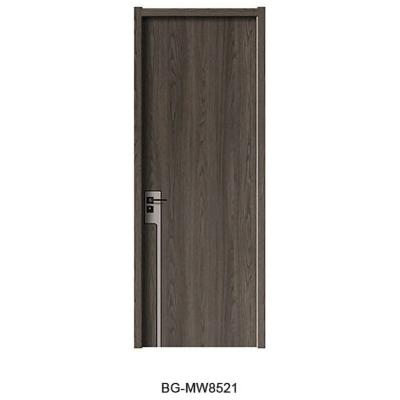 China Wooden door of the latest design melamine door decoration wooden interior door piece for sale