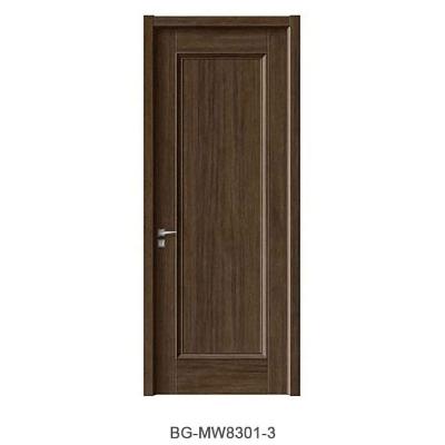 China Decoration Home Modern Design Wooden Door Skin Melamine Molded Wood Door for sale