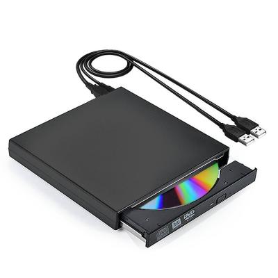 China External External DVD CD-ROM Drive, Ultra Slim Portable CD DVD Burner Player Writer for Desktops and Laptops Notebooks (Including Two Cables for sale