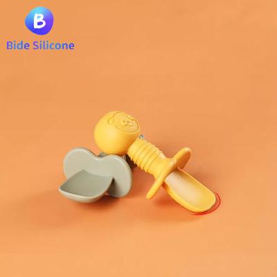 China Fork Set OEM ODM New Design BPA Free Wholesale Baby Spoon Baby Food Training Spoon for sale