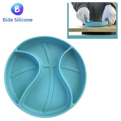 China Eco-Friendly Non-Toxic Baby Silicone Suction Dish Car Tableware Sets Child Silicone Food Rolls Bamboo Tableware For Toddlers for sale