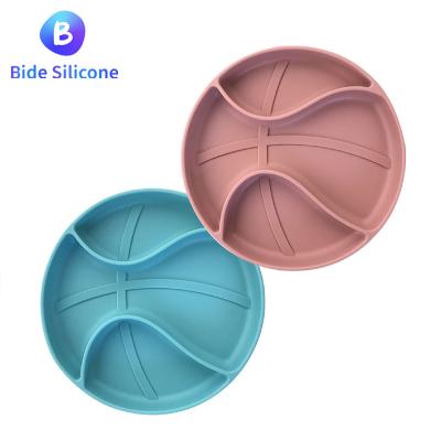 China Non-Toxic Maker Non-Toxic Anti-Slip Babi Bowl Food Set Silicone Baby Feeding Feeding Bowl for sale