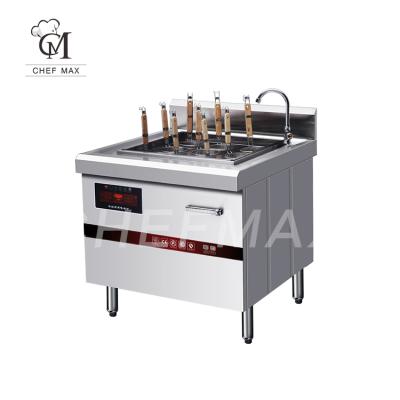 China Restaurant Commercial 8000W 4 Basket Pasta Noodle Cooker Stove Cooking Machine Induction Cooking Stove for sale