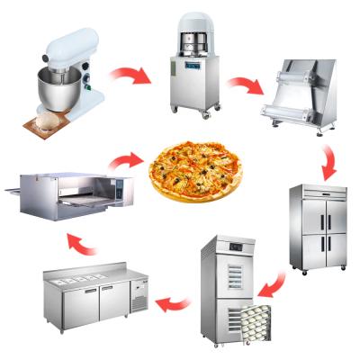 China Snack Factory Commercial Baking One Stop Kitchen Equipment Automatic Slice Bread Toast Pizza French Bread Maker Machine for sale