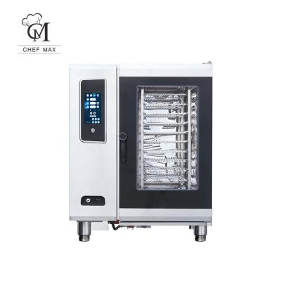 China Multifunctional High Efficiency CE Custom Food Bread Baking Electric Combi Steamer Oven For Restaurant for sale