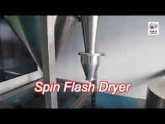 400Kg/H Industrial Spin Flash Dryer Mini Powder Auto Flash Dryer Ss316