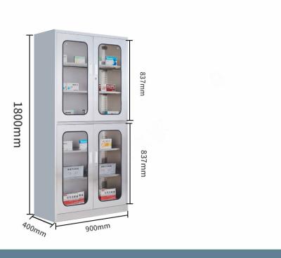 China Modern High Quality Stainless Steel Medicine Cabinet Medical Instrument Cabinet for sale