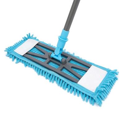 China Durable Professional Chenille Broom Rod Washable Main Extension And Durable 360 ​​Easy Broom for sale