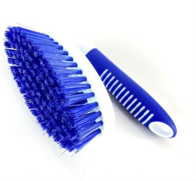 China Household Manual Stocked Multipurpose Heavy Duty Scrub Brush Mini Plastic Carpet Cleaning Brush for sale