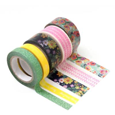 China Waterproof Custom Design Decorative Washi Tape Glitter Washi Tape for sale