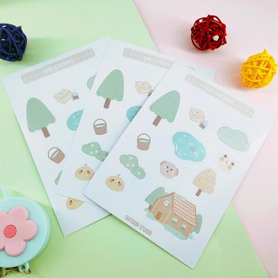 China Programmable Craft DIY Scrapbooking Decoration Kiss Cut Cute Planner Sticker Sheet for sale