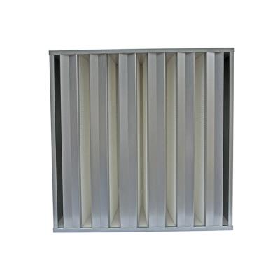 China V-Bank V-Bank Filter In Metal Frame Merv 19 H13 4V HEPA Filter for sale