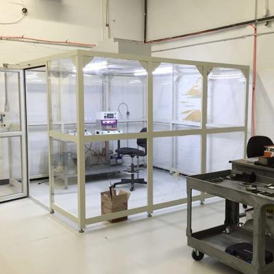 China Factory ISO 5 Mini Modular Clean Room Portable Clean Booth with FFU for sale