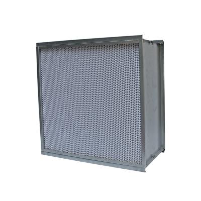 China Micro Sub-HEPA Fiberglass Separator Filter Hotels F9 Deep Pleat Air Filter for sale