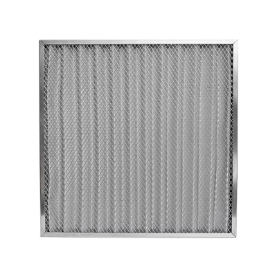 China Hotels Stainless Steel Pre Pleated Large Air Filter High Temperature Air Flow Filter for sale