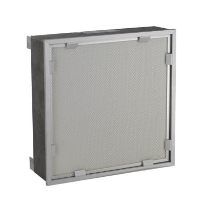 China Hotels HVAC System H14 Mini Pleat Filter Replaceable HEPA Filter With Hood For Cleanroom for sale