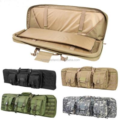 China 1000D Nylon Tactical Gun Carry Bag Padded Case Backpack 1m and 1.2m Molle Double Carbine Rifle Chain for sale