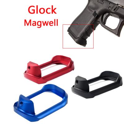 China Tactical Aluminum Magwell CNC Grip Aluminum Adapter Glock For GLOCK 19 GEN 23 3/4 for sale