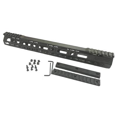 China Ourdoor Hunting Funpowerland M-LOK Rifle Tactical Slim Style 7 10 12 15 17 Inch M4 M16 Barrel Nut AR15 Free Float Handguard Steel Rail for sale