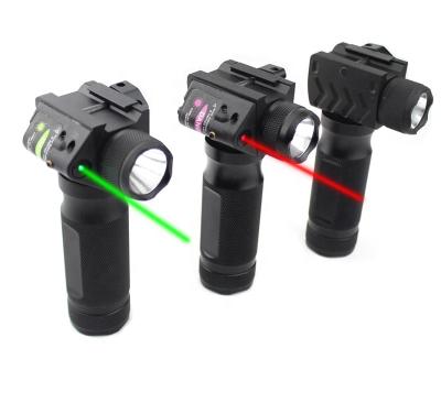 China Aluminum Alloy LED Flashlight Tactical Hunting Torch & Gun Combo Red/Green Laser Sight For 20mm Picatinny Rail for sale