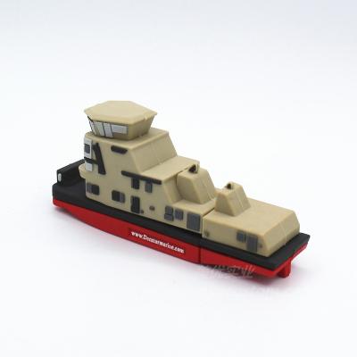 China Silicone M-DS72 Battleship Shape PVC USB Flash Drive for sale